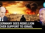 GERMANY SEES REBELLION OVER SUPPORT TO ISRAEL GERMANY SEES REBELLION OVER SUPPORT TO ISRAEL