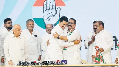 Former MLA Mane joins Cong