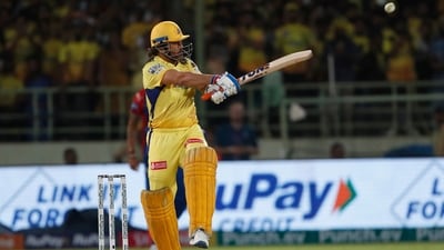 MS Dhoni remained unbeaten on 37 against Delhi Capitals. (AP) MS Dhoni remained unbeaten on 37 against Delhi Capitals. (AP)