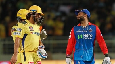 Dube eventually fell to Mukesh, his third wicket, which meant that MS Dhoni walked in to bat for the first time this season. Dhoni unleashed a flurry of boundaries towards the end, lost the match by 20 runs. (AP) Dube eventually fell to Mukesh, his third wicket, which meant that MS Dhoni walked in to bat for the first time this season. Dhoni unleashed a flurry of boundaries towards the end, lost the match by 20 runs. (AP)