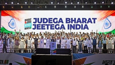 Leaders of the opposition INDIA bloc in Mumbai earlier this month. (ANI Photo) Leaders of the opposition INDIA bloc in Mumbai earlier this month. (ANI Photo)