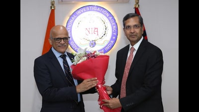 Maharashtra Anti-Terrorist Squad (ATS) chief Sadanand Vasant Date takes over as the new Director General of the National Investigation Agency (NIA) from Dinkar Gupta, who superannuated from service, on Sunday. (ANI)