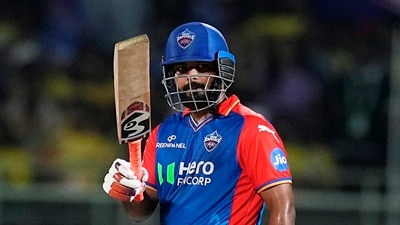 Delhi Capitals' captain Rishabh Pant celebrates his half century during the IPL 2024 cricket match between Chennai Super Kings and Delhi Capitals (PTI) Delhi Capitals' captain Rishabh Pant celebrates his half century during the IPL 2024 cricket match between Chennai Super Kings and Delhi Capitals (PTI)