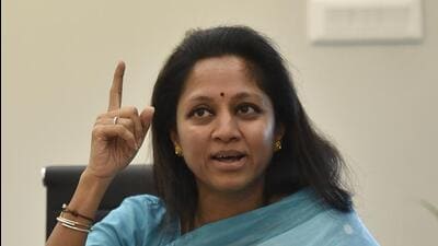 Sule further said that the duel within the Pawar family playing out in the LS polls will not dent her respect for Sunetra as the latter is her elder brother’s wife and like a mother to her. (HT FILE) Sule further said that the duel within the Pawar family playing out in the LS polls will not dent her respect for Sunetra as the latter is her elder brother’s wife and like a mother to her. (HT FILE)