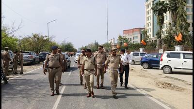 The security arrangements have been made in accordance with the protocol, with the Model Code of Conduct already in place. (HT Photo) The security arrangements have been made in accordance with the protocol, with the Model Code of Conduct already in place. (HT Photo)