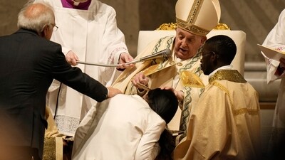 This came a day after his last-minute cancellation at a major Good Friday procession, which revived questions about his health.&nbsp; (AP)