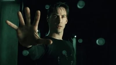 Keanu Reeves in a still from The Matrix. Keanu Reeves in a still from The Matrix.