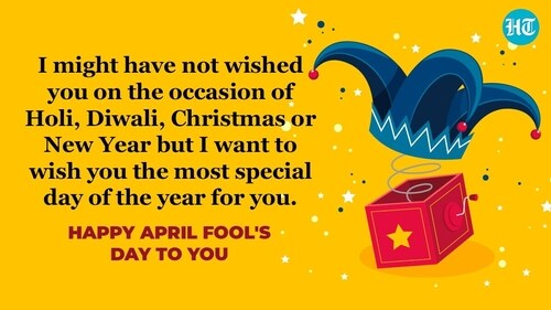 Happy April Fool's Day to all. (HT Photo) Happy April Fool's Day to all. (HT Photo)