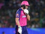 Josh Buttler after being dismissed cheaply. 