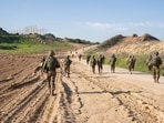 This handout picture released by the Israeli army shows troops on the ground in the Gaza Strip