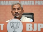 External affairs minister S Jaishankar addresses a press conference at the BJP Headquarters in New Delhi on April 1. External affairs minister S Jaishankar addresses a press conference at the BJP Headquarters in New Delhi on April 1.