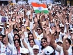 The 6-week-long general election in India starts on April 19 and results will be announced on June 4.&nbsp;&nbsp;(AFP)
