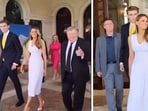 Donald Trump's son, Barron Trump was spotted with his mother Melania Trump and her father Victor Knavs at Mar-a-Lago for Easter brunch