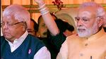 Prime Minister Narendera Modi with RJD patron Lalu Prasad Yadav. (HT File Photo)