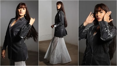 Mrunal Thakur is a total fashionista who is always hitting fashion targets like a pro. The gorgeous actress recently attended an award show and turned heads with her stunning look and trendy new hairstyle that complemented her appearance perfectly and left her fans swooning. Mrunal is quite active on social media and her glamorous Insta-diaries filled with fashion-forward looks are a treasure trove of style inspiration for all her followers. Her latest chic look is no exception and is sure to inspire your wardrobe. (Instagram/@mrunalthakur) Mrunal Thakur is a total fashionista who is always hitting fashion targets like a pro. The gorgeous actress recently attended an award show and turned heads with her stunning look and trendy new hairstyle that complemented her appearance perfectly and left her fans swooning. Mrunal is quite active on social media and her glamorous Insta-diaries filled with fashion-forward looks are a treasure trove of style inspiration for all her followers. Her latest chic look is no exception and is sure to inspire your wardrobe. (Instagram/@mrunalthakur)