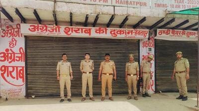 A 45-year-old resident of New Haibatpur village in Greater Noida West, was shot dead by three unidentified suspects after he refused to sell them alcohol as sales had ended at 10pm. (HT Photo) A 45-year-old resident of New Haibatpur village in Greater Noida West, was shot dead by three unidentified suspects after he refused to sell them alcohol as sales had ended at 10pm. (HT Photo)