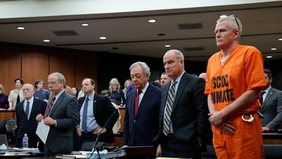 Alex Murdaugh, convicted of killing his wife, Maggie, and younger son, Paul, in June 2021, sits during a hearing on a motion for a retrial, Tuesday, Jan. 16, 2024, at the Richland County Judicial Center in Columbia, S.C. (AP) Alex Murdaugh, convicted of killing his wife, Maggie, and younger son, Paul, in June 2021, sits during a hearing on a motion for a retrial, Tuesday, Jan. 16, 2024, at the Richland County Judicial Center in Columbia, S.C. (AP)