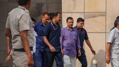 Delhi chief minister and AAP convenor Arvind Kejriwal at the Rouse Avenue court in New Delhi. (PTI) Delhi chief minister and AAP convenor Arvind Kejriwal at the Rouse Avenue court in New Delhi. (PTI)