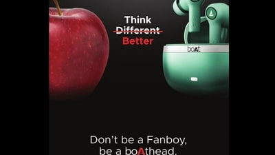 Snapshot of the latest boAt ad. (X) Snapshot of the latest boAt ad. (X)