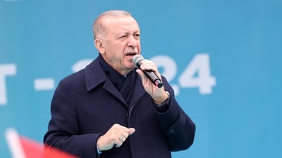 Turkish President and leader of Justice and Development (AK) Party, Recep Tayyip Erdogan. (AFP) Turkish President and leader of Justice and Development (AK) Party, Recep Tayyip Erdogan. (AFP)