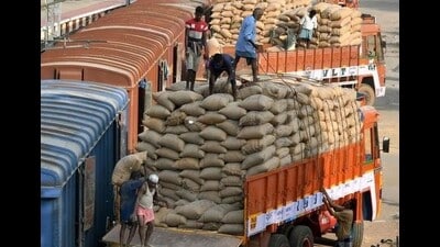Loading underway in goods trains (For representation only) Loading underway in goods trains (For representation only)