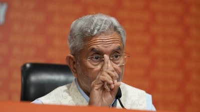 New Delhi: External affairs minister S. Jaishankar addresses a press conference. (PTI) New Delhi: External affairs minister S. Jaishankar addresses a press conference. (PTI)
