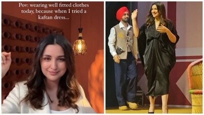 Parineeti Chopra has a message for haters; the actor with Diljit Dosanjh at Chamkila trailer launch on March 28. Parineeti Chopra has a message for haters; the actor with Diljit Dosanjh at Chamkila trailer launch on March 28.