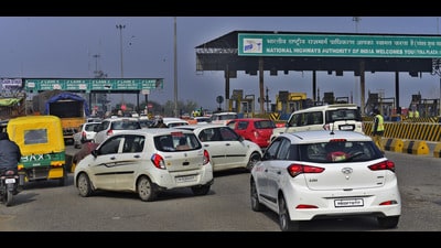 The Ladhowal toll plaza had decided to increase toll rates from ₹5 to ₹35 for different vehicle categories. Ladhowal toll manager Deepender Kumar said the rates have not been increased following the directions by the highways authority. (HT File) The Ladhowal toll plaza had decided to increase toll rates from ₹5 to ₹35 for different vehicle categories. Ladhowal toll manager Deepender Kumar said the rates have not been increased following the directions by the highways authority. (HT File)