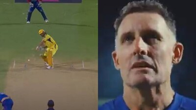 MS Dhoni smashed 20 runs against Anrich Nortje in the final over vs DC MS Dhoni smashed 20 runs against Anrich Nortje in the final over vs DC