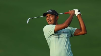 Veer Ahlawat in action during Indian Open (Getty) Veer Ahlawat in action during Indian Open (Getty)