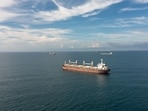 Cargo ships wait in the anchor zone to cross the Panama Cana in Colon, Panama, on Monday, Nov. 20, 2023. A combination of climate change and infrastructure is to blame for critical shipping delays at the Panama Canal. Photographer: Walter Hurtado/Bloomberg