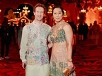 Meta CEO Mark Zuckerberg and his wife Priscilla Chan pose during the pre-wedding celebrations of Anant Ambani, son of Mukesh Ambani, the Chairman of Reliance Industries, and Radhika Merchant, daughter of industrialist Viren Merchant, in Jamnagar, Gujarat.