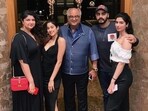 Anshula Kapoor, Janhvi Kapoor, Boney Kapoor, Arjun Kapoor and Khushi Kapoor. Anshula Kapoor, Janhvi Kapoor, Boney Kapoor, Arjun Kapoor and Khushi Kapoor.