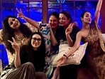 Karisma Kapoor, Kareena Kapoor, Amrita Arora, and Malaika Arora celebrate the success of Crew Karisma Kapoor, Kareena Kapoor, Amrita Arora, and Malaika Arora celebrate the success of Crew