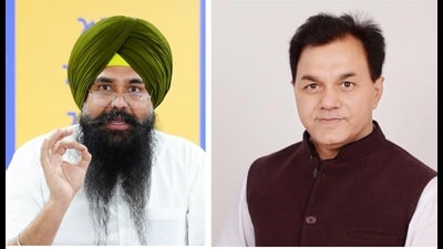 AAP state chief spokesperson Malvinder Singh Kang has been fielded from Anandpur Sahib, while ex-MLA Dr Raj Kumar Chabbewal, who joined the AAP from the Congress last month, is the party candidate from the Hoshiarpur (reserved) parliamentary constituency. AAP state chief spokesperson Malvinder Singh Kang has been fielded from Anandpur Sahib, while ex-MLA Dr Raj Kumar Chabbewal, who joined the AAP from the Congress last month, is the party candidate from the Hoshiarpur (reserved) parliamentary constituency.