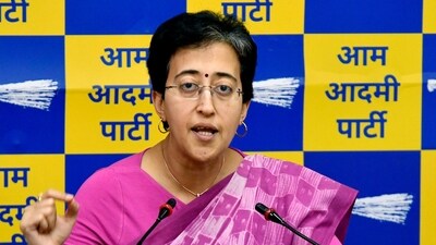 Delhi minister and Aam Aadmi Party (AAP) leader Atishi addresses a press conference. (ANI) Delhi minister and Aam Aadmi Party (AAP) leader Atishi addresses a press conference. (ANI)