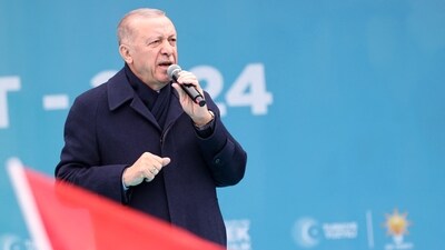 Turkish President and leader of Justice and Development (AK) Party, Recep Tayyip Erdogan. (AFP) Turkish President and leader of Justice and Development (AK) Party, Recep Tayyip Erdogan. (AFP)