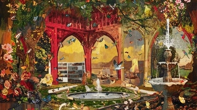 The masterpiece 'Guardians in a Dystopic Garden' by Ranbir Kaleka was completed using cotton and silk thread techniques and 3D techniques (Milaaya Embroideries) The masterpiece 'Guardians in a Dystopic Garden' by Ranbir Kaleka was completed using cotton and silk thread techniques and 3D techniques (Milaaya Embroideries)