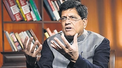 Union Minister of Commerce & Industry Piyush Goyal during an interview. Union Minister of Commerce & Industry Piyush Goyal during an interview.