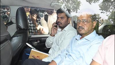 On March 28, the special judge extended Arvind Kejriwal’s ED custody by four days while recording in its order that he is willing to cooperate with the probe, and that “he has no objection if the custody remand is extended further”. (Arvind Yadav/HT Photo) On March 28, the special judge extended Arvind Kejriwal’s ED custody by four days while recording in its order that he is willing to cooperate with the probe, and that “he has no objection if the custody remand is extended further”. (Arvind Yadav/HT Photo)