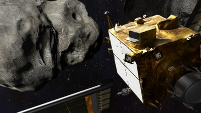NASA's DART mission changed Asteroid Dimorphos forever and its debris may well rain down on Mars. (NASA) NASA's DART mission changed Asteroid Dimorphos forever and its debris may well rain down on Mars. (NASA)