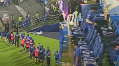 Hardik Pandya was left all alone in the MI dugout after loss against RR Hardik Pandya was left all alone in the MI dugout after loss against RR