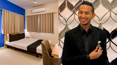 X user Rishabh Srivastava checked into an OYO hotel to beat the heat in Bengaluru. (X/@arre_rishabh and Instagram/@riteshagar) X user Rishabh Srivastava checked into an OYO hotel to beat the heat in Bengaluru. (X/@arre_rishabh and Instagram/@riteshagar)