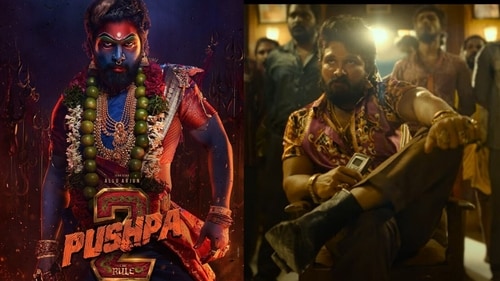 Allu Arjun as Gangamma deity in Pushpa 2. Allu Arjun as Gangamma deity in Pushpa 2.