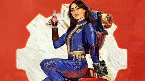 Ella Purnell as Lucy in the SXSW poster of Fallout Ella Purnell as Lucy in the SXSW poster of Fallout