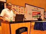 Navin Kumar Singh, IPS, DG, NCIIPC addressing the gathering.
