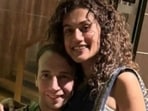 A video of Taapsee Pannu and Mathias Boe from their sangeet surfaced online.. A video of Taapsee Pannu and Mathias Boe from their sangeet surfaced online..