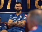 Virat Kohli looked hurt in the dressing room. Virat Kohli looked hurt in the dressing room.