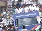Congress MP Rahul Gandhi holds a mega roadshow in Kerala's Wayanad. 
