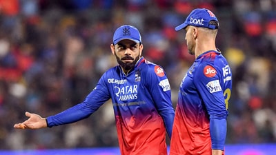 Virat Kohli and Faf du Plessis. (ANI) Virat Kohli and Faf du Plessis. (ANI)